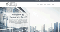 Desktop Screenshot of corporateoasismassage.com