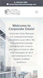 Mobile Screenshot of corporateoasismassage.com