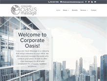 Tablet Screenshot of corporateoasismassage.com